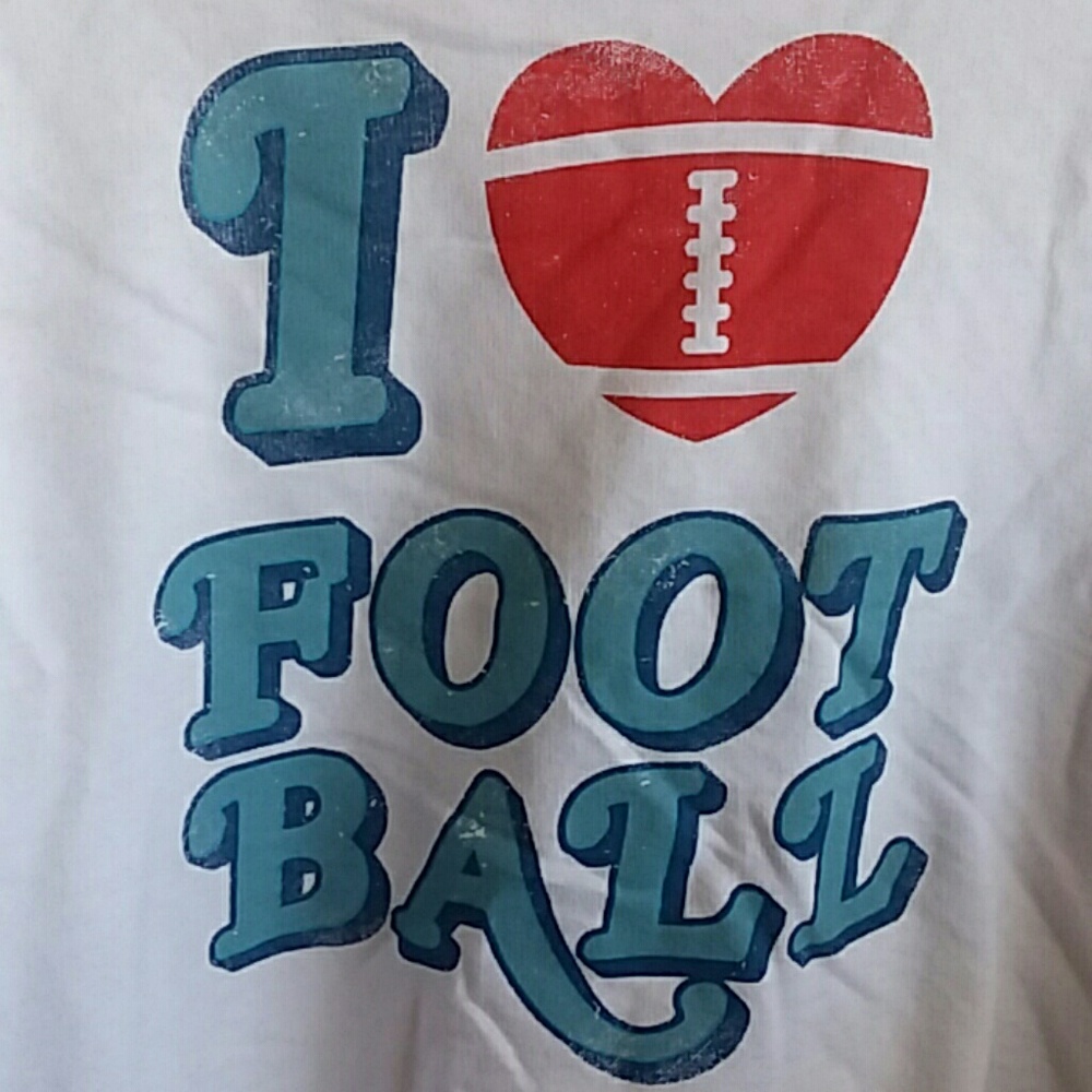I ❤ FOOTBALL cropped sweatshirt - Picture 2 of 5